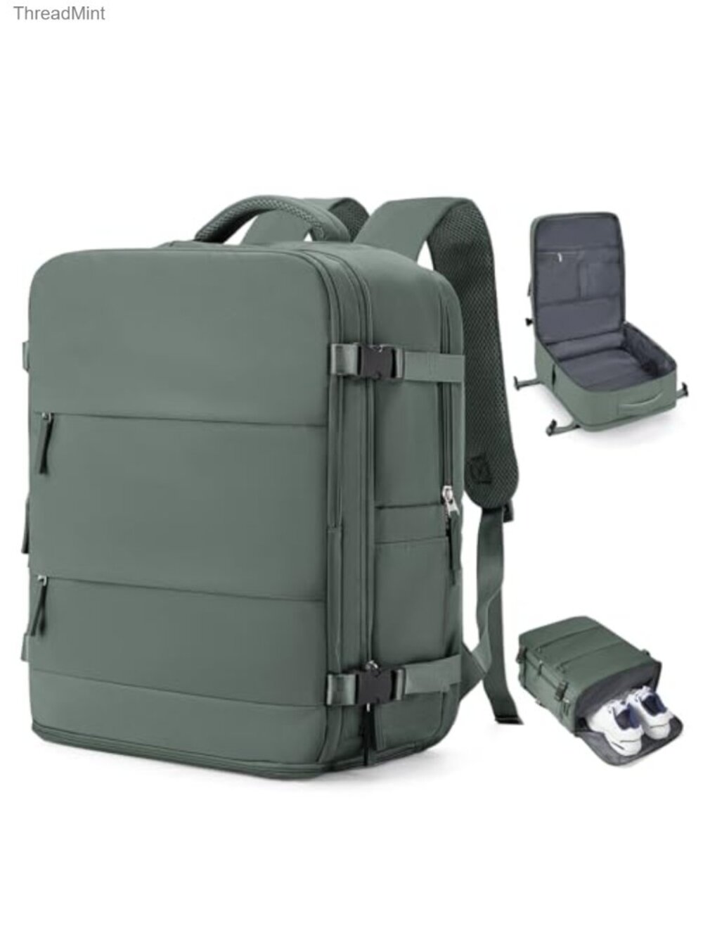 Large Waterproof Polyester Travel Backpack Carry On Laptop Gym Daypack